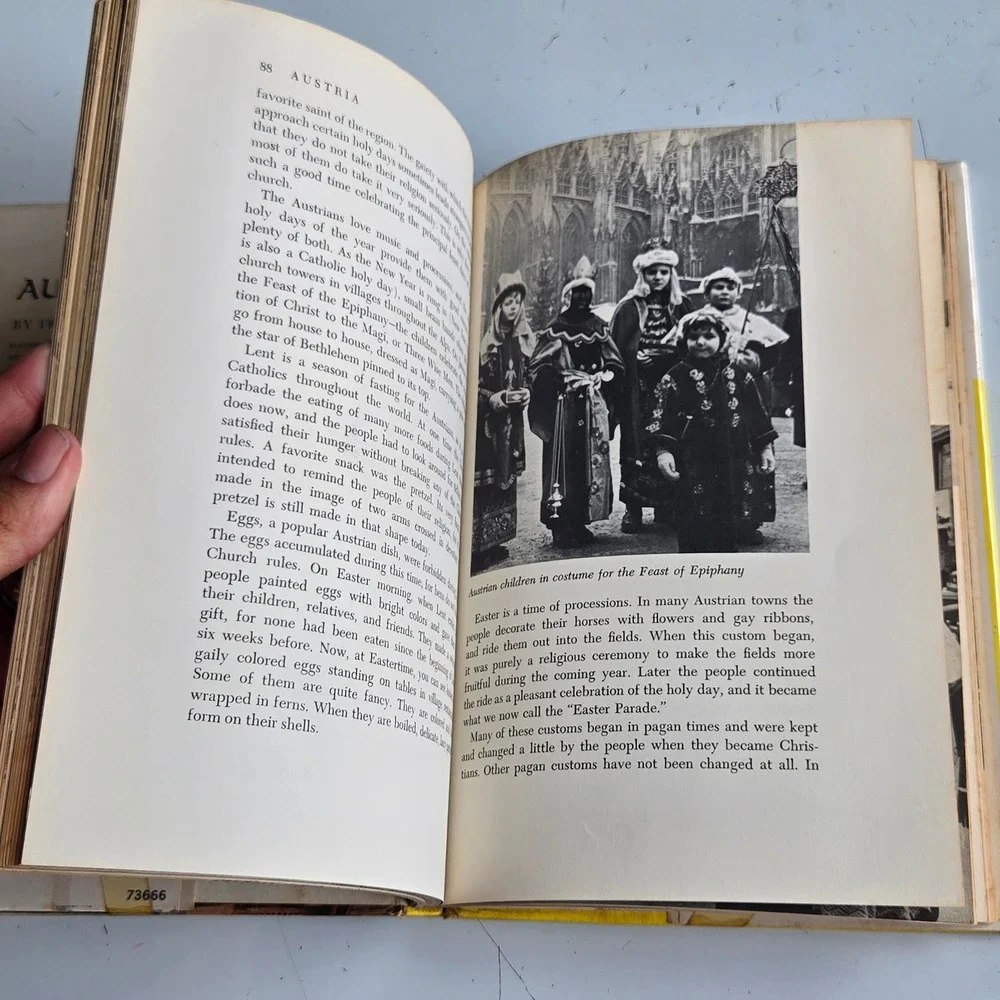 Austria Frank Graham Jr 1964 Nations Today Book Hardcover Vintage Ex-Library